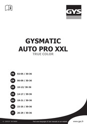 GYS GYSMATIC AUTO PRO XXL TRUE COLOR Manual