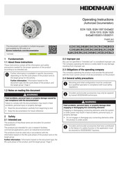 HEIDENHAIN ECN 1313 EnDat01 Operating Instructions Manual