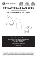 Glacier bay HD461-3027H2 Installation And Care Manual