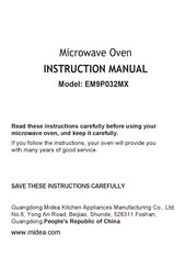Midea EM9P032MX-P00E Instruction Manual