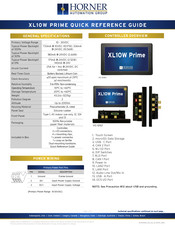 HORNER XL10W PRIME Quick Reference Manual