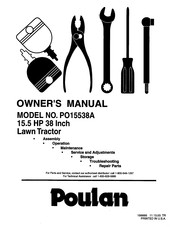 Poulan Pro PO15538A Owner's Manual