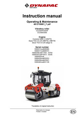 Fayat Group DYNAPAC CC234HF Instruction Manual