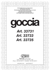 Gessi goccia 33733 Manual