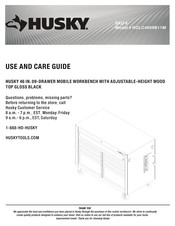Husky HOLC4609B11M Use And Care Manual