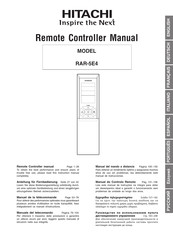 Hitachi RAR-5E4 Manual