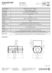 Griven GoboLED 500 User Manual