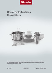 Miele G7936SCI Operating Instructions Manual