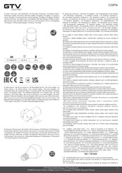 GTV CORTA OS-COR0UAP-30 Installation Notes