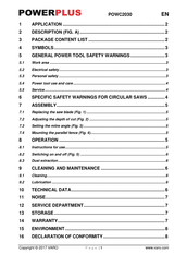 VARO POWERplus POWC2030 Manual