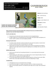Gainsborough G482 Instructions For Use