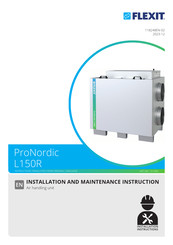 Flexit ProNordic L150R Installation And Maintenance  Instruction