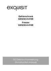 Exquisit GS5230-H-010E Instruction Manual