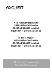 Exquisit GS295-NF-H-040E Instruction Manual