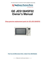 GE JES1384SF02 Owner's Manual