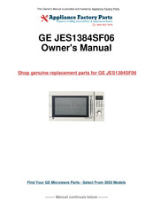 GE JES1384SF06 Owner's Manual