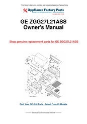 GE Monogram ZGG27L21ASS Use And Care Manual