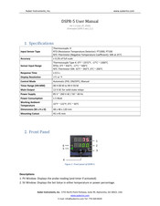 Auber Instruments DSPR-5 User Manual