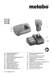 Metabo LC 12 Original Instructions Manual