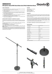 Gravity GMS2321B Manual