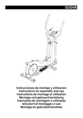 BH FITNESS Athlon II G2334B Instructions For Assembly And Use