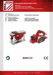 HOLZMANN MASCHINEN EH110 230V Operating Manual