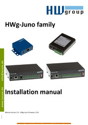 HW Group HWg-Juno Series Installation Manual