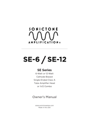 SONICTONE AMPLIFICATION SE-12 Owner's Manual