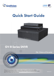 GeoVision GV-RNVRL810-P Quick Start Manual