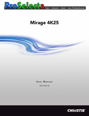 Christie Mirage 4K25 User Manual