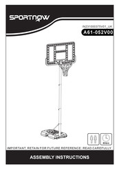 SPORTNOW A61-052V00 Assembly Instructions Manual