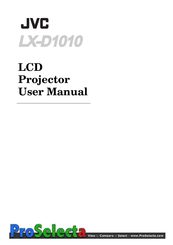 JVC LX-D1010 User Manual