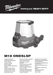 Milwaukee M18 ONESLSP-0 Original Instructions Manual
