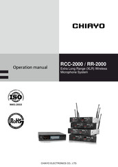 Chiayo RCC-2000 Operation Manual