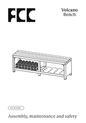 FCC Volcano Bench Assembly And Maintenance Instruction