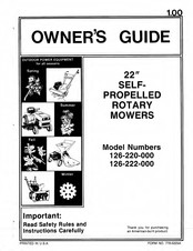 MTD 220 Owner's Manual