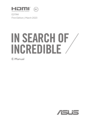 Asus ExpertBook B1 Manual