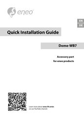 Eneo Dome-WB7 Quick Installation Manual