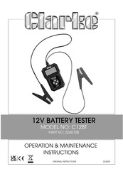 Clarke C12BT Operation & Maintenance Instructions Manual