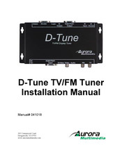 Aurora Multimedia D-Tune Installation Manual