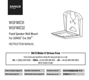 LEGRAND SANUS WSFME32-B2(P) Instruction Manual