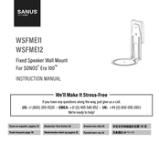 LEGRAND SANUS WSFME11 Instruction Manual