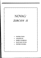Novag ZIRCON II Instructions Manual