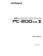 Roland PC-200 Owner's Manual