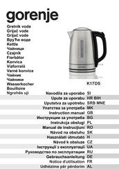 Gorenje K17DS Instruction Manual