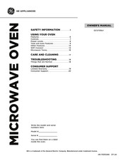 GE GCST09U1WSS Owner's Manual