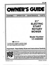 MTD 121-838E000 Owner's Manual