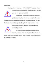 HVTest HTFA-107 Manual