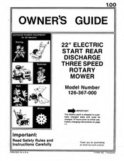 MTD 367 Owner's Manual