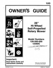 MTD 126-560-000 Owner's Manual